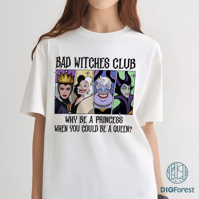 Disneyland Villains T-Shirt - Bad Witches Club Tee, Maleficent Outfit, Evil Queen Shirt, Ursula Cruella Graphic Apparel