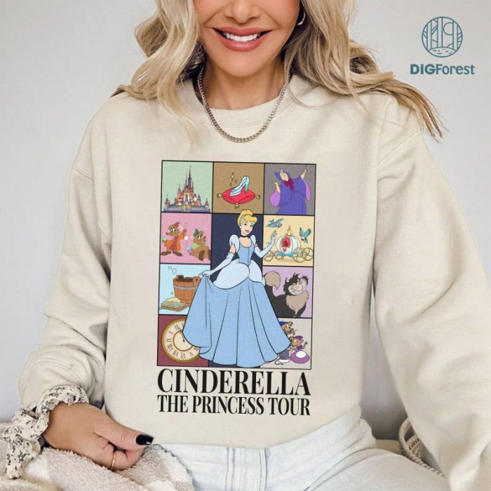 Disney Cinderella Shirt, The Princess Tour shirt, Princess Shirt, Vintage Cinderella Shirt, Disneyland Princess Shirt, Disneytrip Shirts