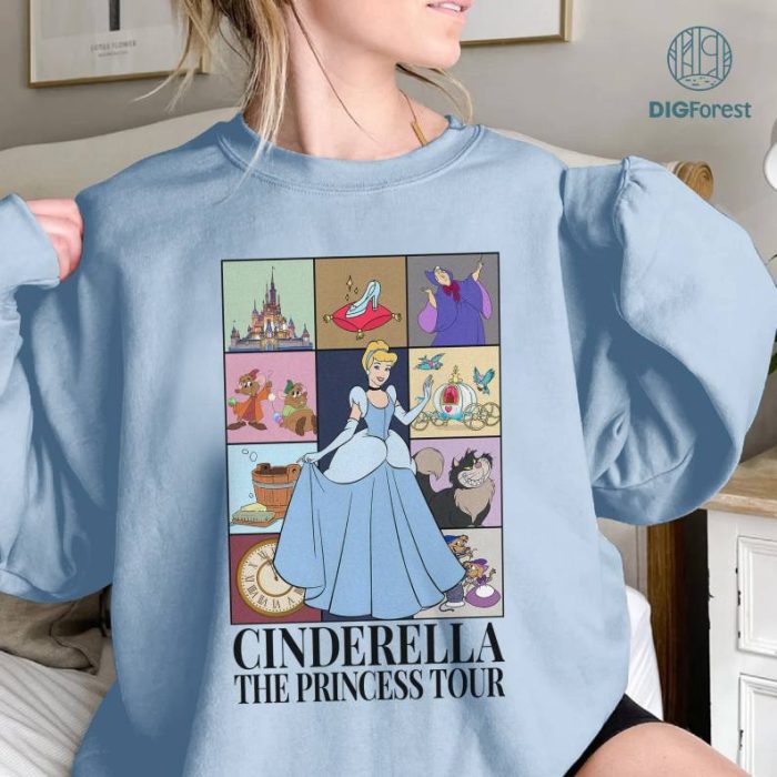 Disney Cinderella Shirt, The Princess Tour shirt, Princess Shirt, Vintage Cinderella Shirt, Disneyland Princess Shirt, Disneytrip Shirts