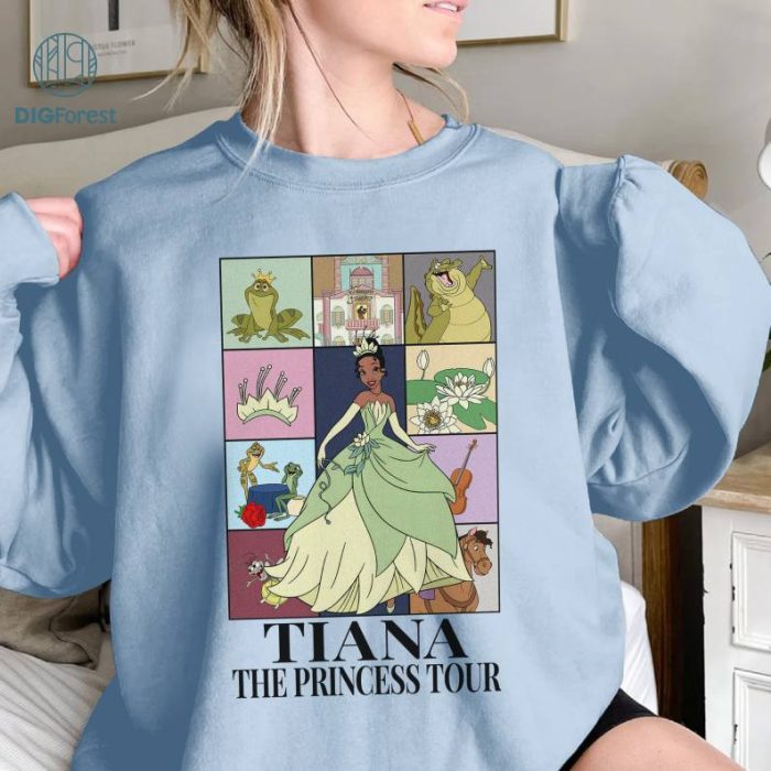 Tiana Shirt, Disney The Princess Tour shirt, Princess Shirt, Princess Outfit, Princess Birthday, Princess Tiana , Princess Tees, Birthday Girl