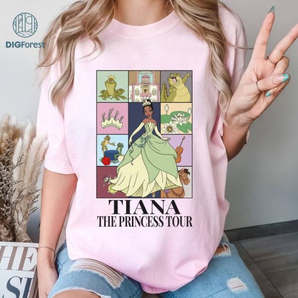 Tiana Shirt, Disney The Princess Tour shirt, Princess Shirt, Princess Outfit, Princess Birthday, Princess Tiana , Princess Tees, Birthday Girl