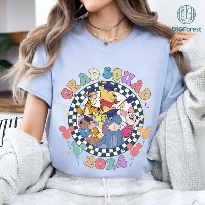 Disney Pooh and Friends Grad Squad 2024 Shirt, The Pooh Graduation Shirt, Disneyland Graduation Trip Shirt, Senior Story 2024 Shirt, Class Of 2024 Disney Pooh and Friends Grad Squad 2024 Shirt, The Pooh Graduation Shirt, Disneyland Graduation Trip Shirt, Senior Story 2024 Shirt, Class Of 2024