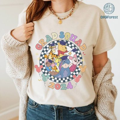 Disney Pooh and Friends Grad Squad 2024 Shirt, The Pooh Graduation Shirt, Disneyland Graduation Trip Shirt, Senior Story 2024 Shirt, Class Of 2024 Disney Pooh and Friends Grad Squad 2024 Shirt, The Pooh Graduation Shirt, Disneyland Graduation Trip Shirt, Senior Story 2024 Shirt, Class Of 2024