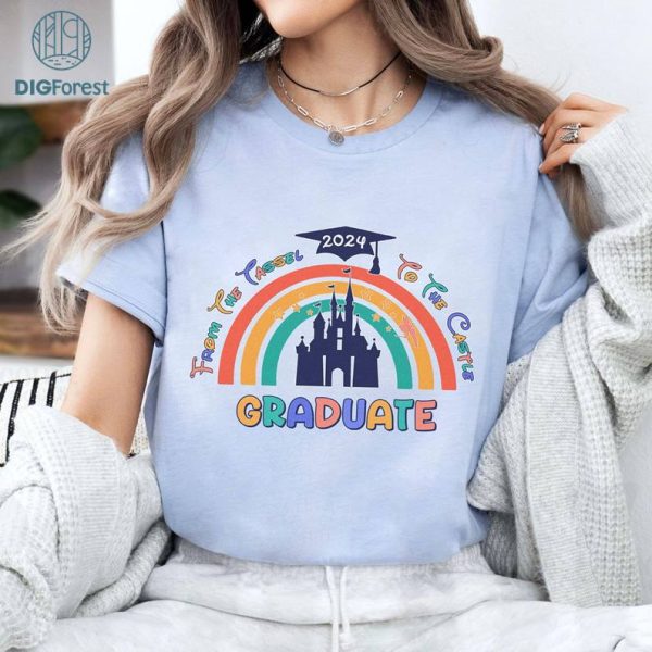 Disney Graduate From The Tassel To The Castle 2024 Shirt, Disneyland Graduated 2024 Png, Senior Class Of 2024, Graduation Gifts, Magical Kingdom