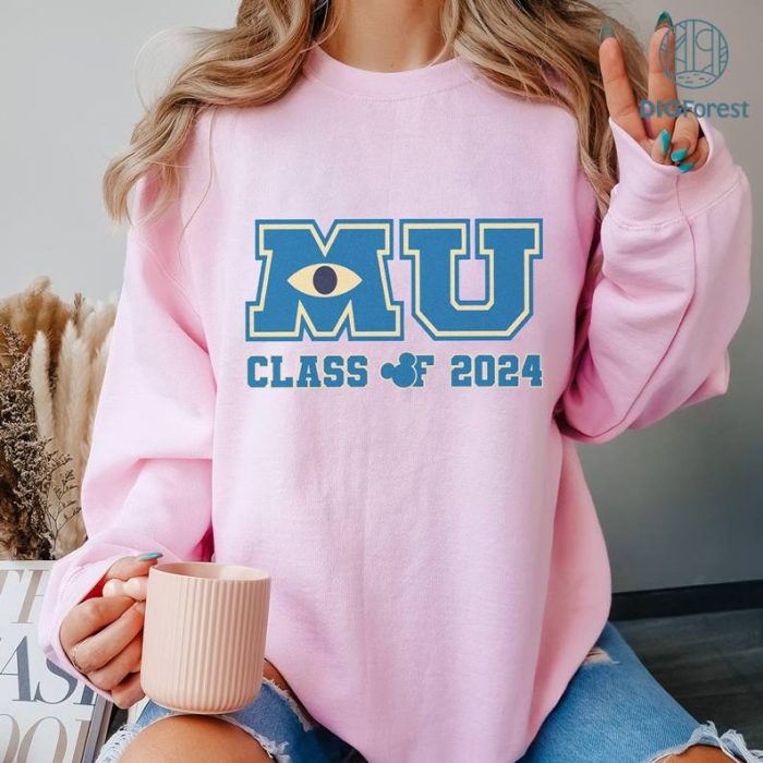 Monster University Class Of 2024 Shirt, Disney Monster Inc Graduate 2024 Shirt, Disneyland Graduation Trip Shirt, Senior Story 2024, Class Of 2024