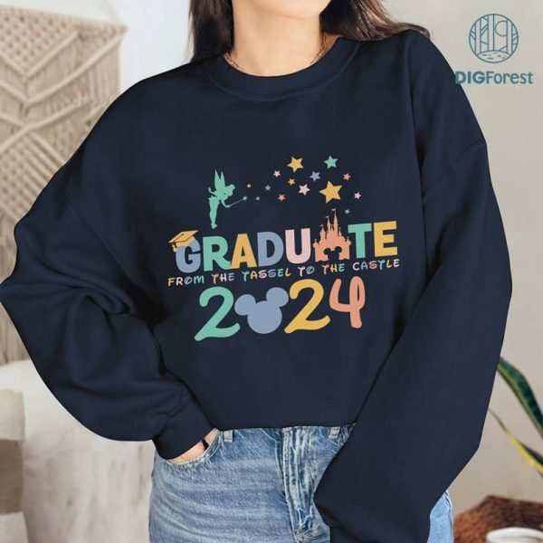 Disney Graduate From The Tassel To The Castle 2024 Shirt, Disneyland Graduation 2024 Shirt, Graduate Mickey Shirt, Magical Kingdom, Gift For Grad