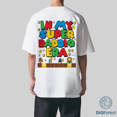 Super Mario Dad Father’s Day Shirt | Super Daddio T-Shirt | Funny Mario Dad Tee | Super Mario Gifts for Dad