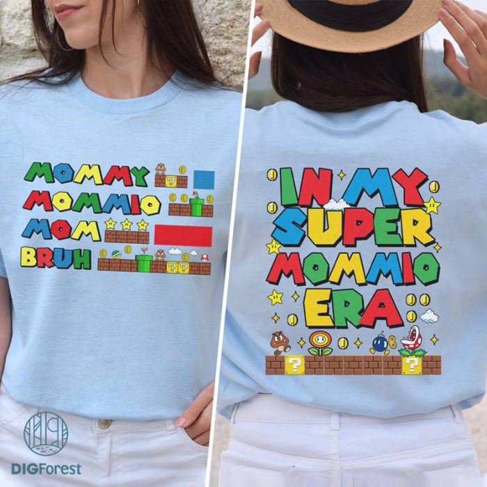 Super Mommio Mother's Day PNG| Super Mommio Shirt | Super Mario Mothers Day T-Shirt | Mario Mom Shirt | Super Mario Gifts for Mom