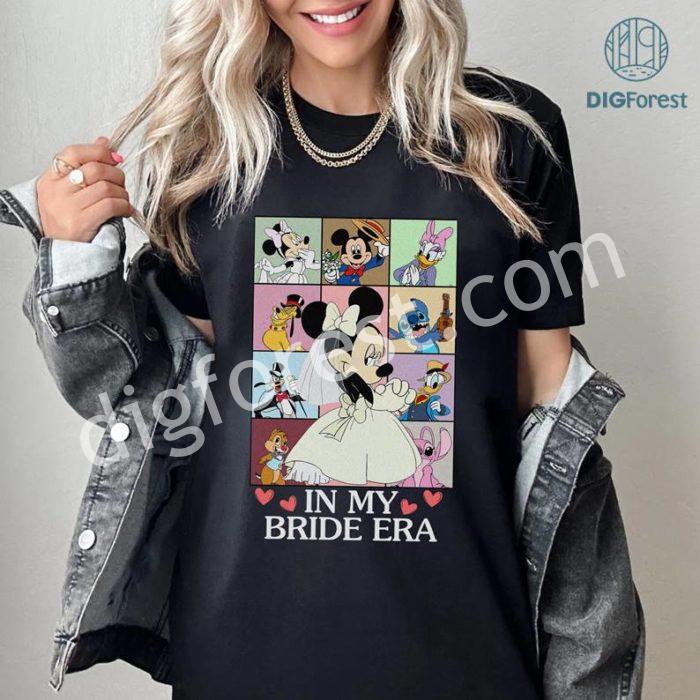 Disney Vintage Minnie In My Bride Era PNG | Mickey and Friends Shirt | Bachelorette Party Shirt | Disneyland Bachelorette | Bride Era Shirt