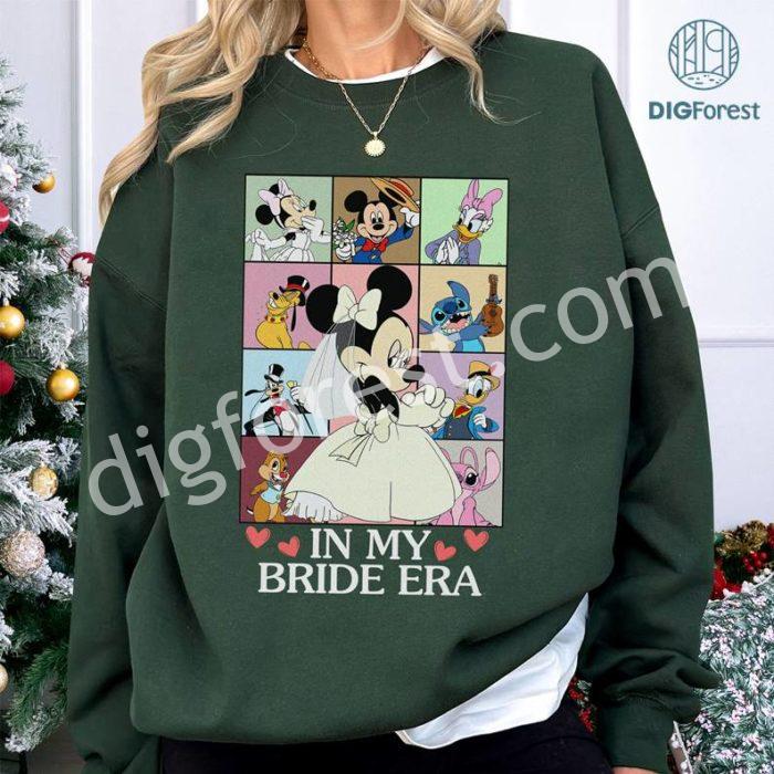 Disney Vintage Minnie In My Bride Era PNG | Mickey and Friends Shirt | Bachelorette Party Shirt | Disneyland Bachelorette | Bride Era Shirt