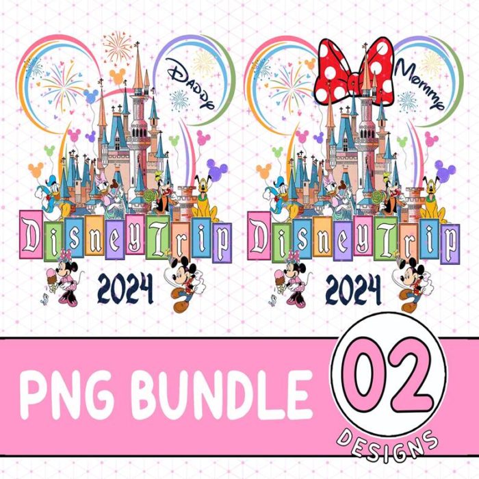 Disney Mickey DisneyTrip 2024 Png, Family Trip 2024 Png, Family Vacation, Vacay Mode, Disneyworld Trip, Magical Kingdom, Digital Download