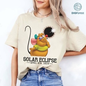 Disney Gus Gus Solar Eclipse Shirt, Gus Gus Toodler Solar Eclipse Png, Totality Png Matching, April 8Th 2024, Moon Astronomy Youth Png