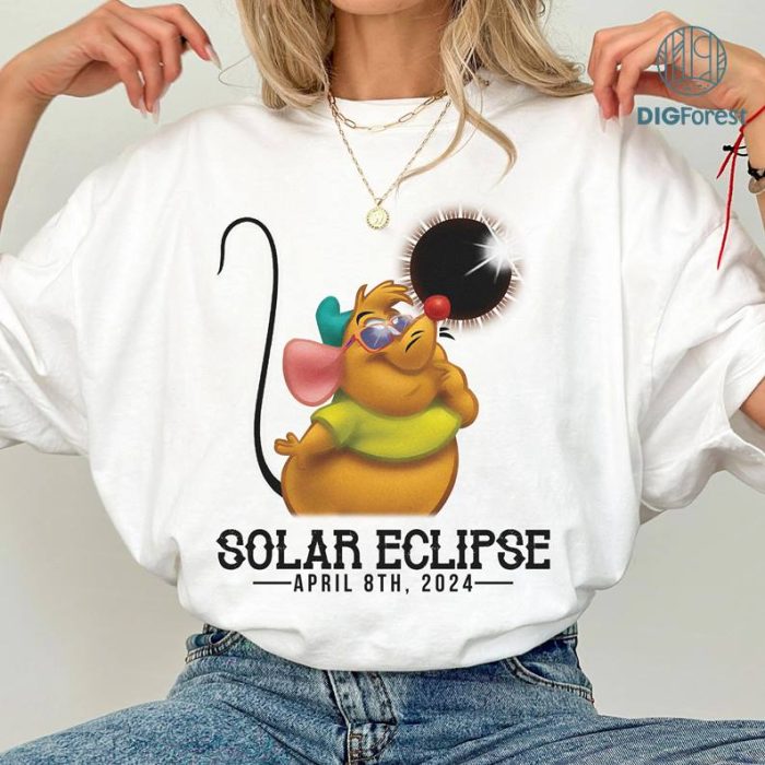 Disney Gus Gus Solar Eclipse Shirt, Gus Gus Toodler Solar Eclipse Png, Totality Png Matching, April 8Th 2024, Moon Astronomy Youth Png