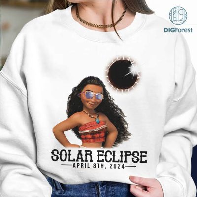 Disney Moana Solar Eclipse Shirt, Moana Png, Totality Png, Solar Eclipse 2024 Png, April 8Th 2024, Moon Astronomy Png