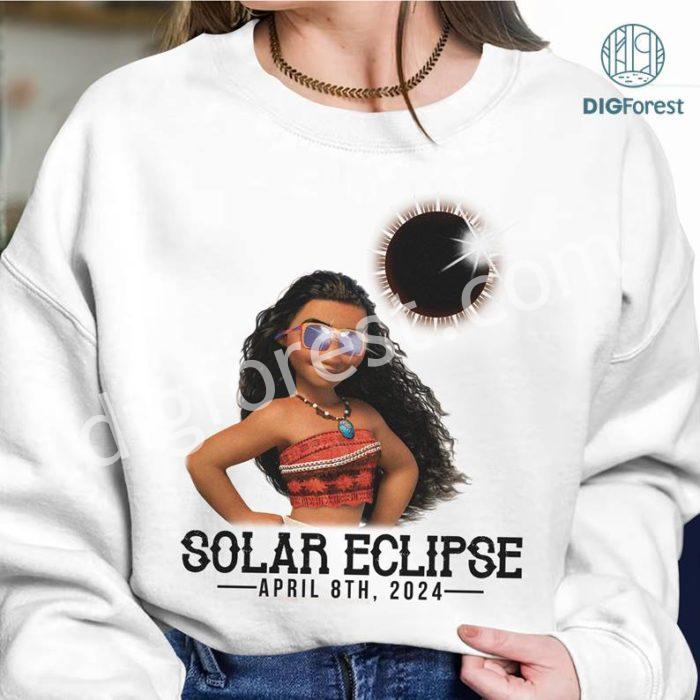 Disney Moana Solar Eclipse Shirt, Moana Png, Totality Png, Solar Eclipse 2024 Png, April 8Th 2024, Moon Astronomy Png