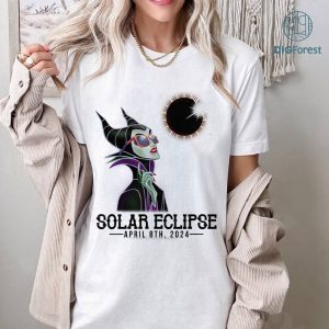 Disney Villain Total Solar Eclipse PNG, Mermaid Shirt, Totality Shirt, Solar Eclipse 2024 Shirt, April 8Th 2024, Moon Astronomy Shirt