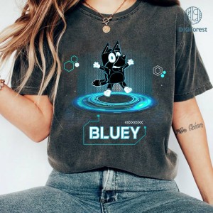 Bluey Tron Movie Shirt, Bluey Tron lightcycle shirt, Funny Bluey Shirt, Bluey Birthday Shirts Bluey Birthday Girl Boy T-Shirt Bluey Family