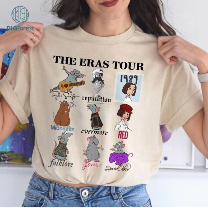 Disney Vintage Ratatouile The Eras Tour Shirt | Rats Chef Ratatouille Movie Shirt | Remy Mouse Chef Shirt | The Eras Tour Shirt | Disneyland Shirt