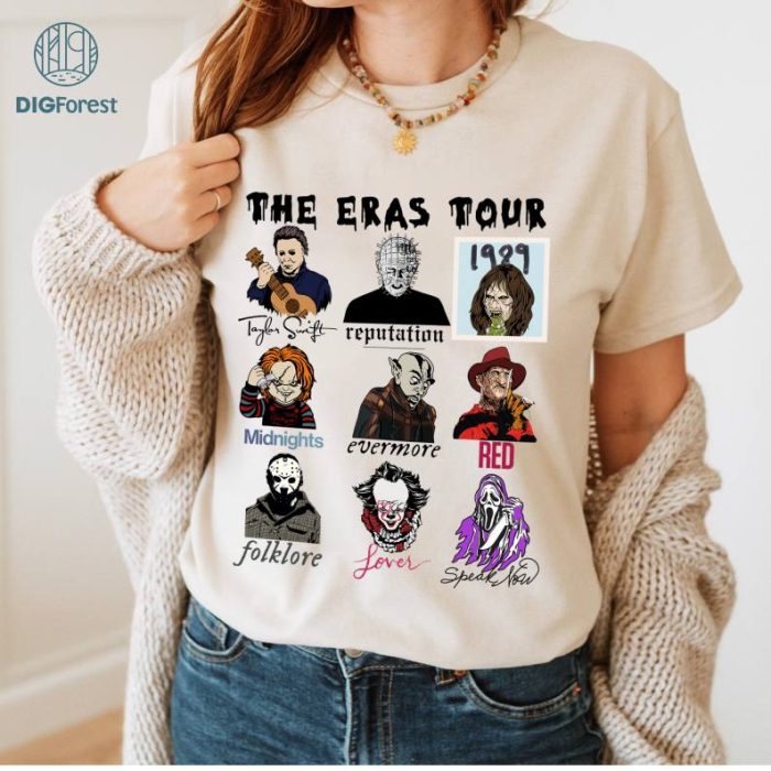 Horror Eras Tour Shirt | The Horror Characters The Eras Tour Shirt | Michael Myers Jason Voorhees Shirt | The Eras Tour Shirt | Horror Shirt