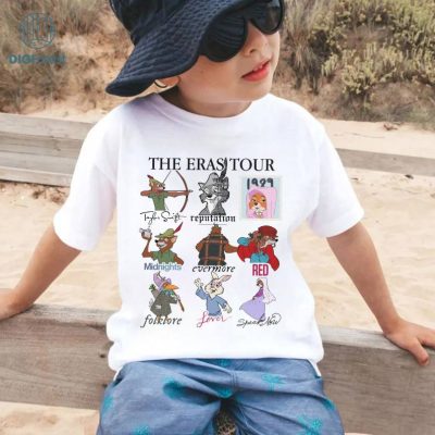 Disney Robin Hood The Eras Tour Shirt, Magic Kingdom Trip Shirt, Adult Kid Toddler Tee, Lady Marian Prince John, Disneyland Family Vacation Tee