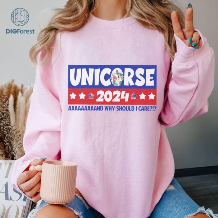 Bluey Unicorse 2024 Shirt, Unicorse And Why Should I Care Shirt, Blue Dog Family Shirt, Bluey Bingo Shirt, Funny Bluey Tee, Bluey Gifts