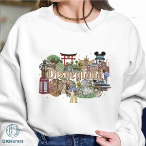 Disney Retro Disneyland Resort Shirt, Vintage Disneyland Parks Png, Disneyland 100 Years Of Wonder Instant Download, Disneyland Family Trip 2023