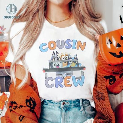 Bluey Matching Cousin Crew Tee | The Cousin Crew Of Bluey Shirt | Bluey Cousin Holiday Tee | Bluey Trendy Boys Cousin Crew Tee Bluey Matching Cousin Crew Tee | The Cousin Crew Of Bluey Shirt | Bluey Cousin Holiday Tee | Bluey Trendy Boys Cousin Crew Tee