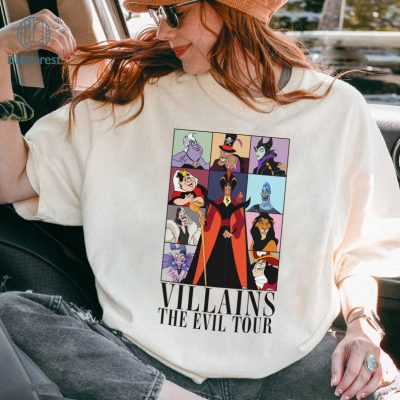 Disney Villains The Evil Tour Sweatshirt, Disneyworld Evil Queens Shirt, Disneytrip Evil Tour, Maleficent, Evil Queen,Jafar Yzma, Ursula Disney Villains The Evil Tour Sweatshirt, Disneyworld Evil Queens Shirt, Disneytrip Evil Tour, Maleficent, Evil Queen,Jafar Yzma, Ursula
