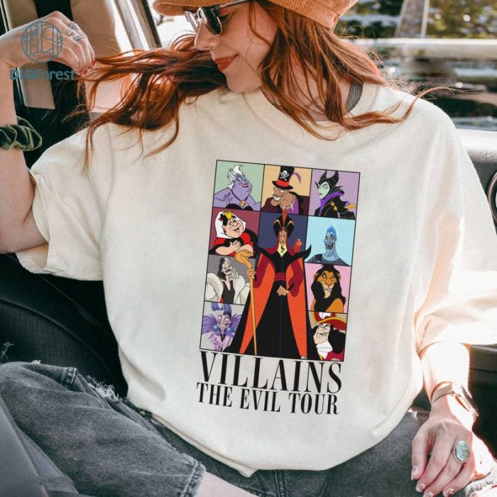 Disney Villains The Evil Tour Sweatshirt, Disneyworld Evil Queens Shirt, Disneytrip Evil Tour, Maleficent, Evil Queen,Jafar Yzma, Ursula