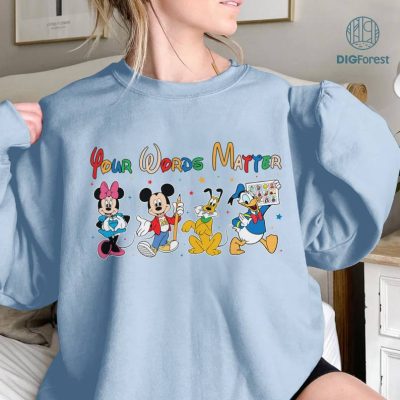 Disney Your Words Matter Shirt, Mickey and Friends Speech Therapy Shirt, Slpa Shirt, Speech Language, Special Education Shirt, Gift For Teacher