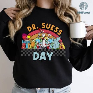 Dr. Suess Png, Dr. Suess Day Shirt, Sublimation Print, Teacher love png, Read across America, Dr. Suess Day Png, Love Reading Png, Teacher Png