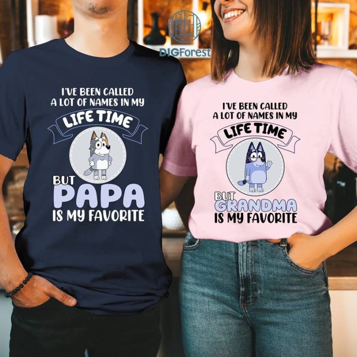 Bluey Grandpa Bundle,Grandmalife Bluey PNG, Bob Bluey Bundle, Bluey PNG, Bluey Family Shirt, Grandma Grandma Bluey Shirt Bluey Family Tee