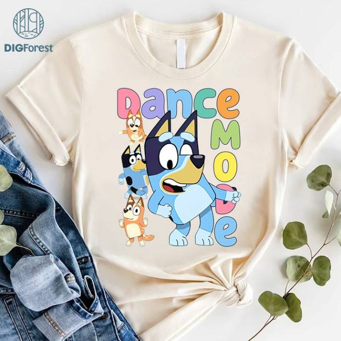 Bluey Dance Mode Sweatshirt, Bluey Birthday Shirt, Bluey Friends Shirt, Friends of Bluey Shirt, Bluey Family Matching Shirt