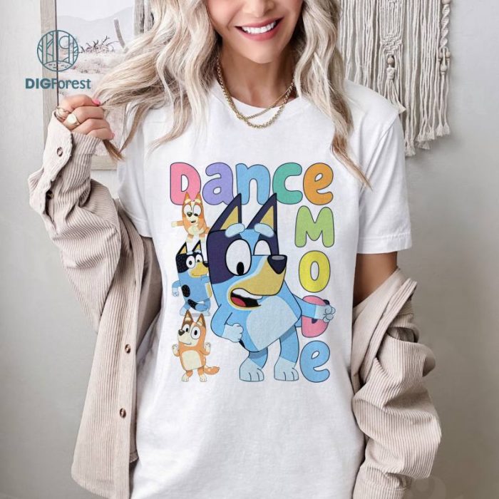 Bluey Dance Mode Sweatshirt, Bluey Birthday Shirt, Bluey Friends Shirt, Friends of Bluey Shirt, Bluey Family Matching Shirt