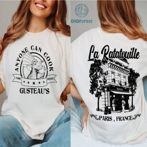 Disney La Ratatouille The Chef PNG| Vintage Remy Little Chef Shirt | Ratatouille Movie Sweatshirt | Remy Mouse Anyone Can Cook Shirt