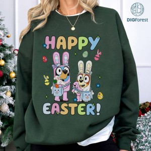 Happy Easter Shirt, Blue Dogs Easter Png, Easter Bunny Png, Easter Eggs Png, Easter Rabbit Png,Easter Day Png, Easter Vibes Png,Magical Easter