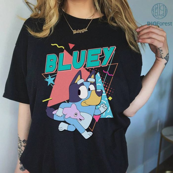 Bluey Run Kids Shirt Runnig On Bluey Shirt Bluey Bingo Birthday PNG Rad Dad Bluey T-Shirt Bluey Birthday Girl Boy Bluey Family Shirts