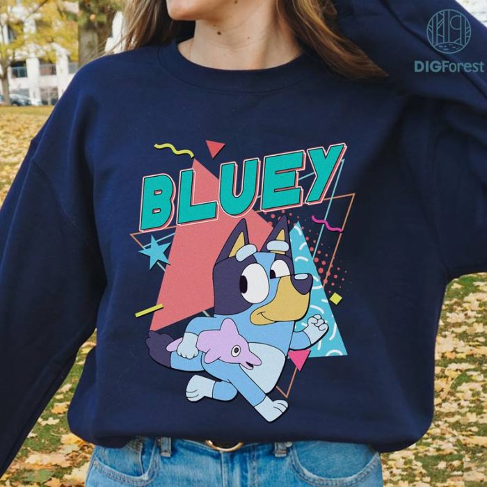 Bluey Run Kids Shirt Runnig On Bluey Shirt Bluey Bingo Birthday PNG Rad Dad Bluey T-Shirt Bluey Birthday Girl Boy Bluey Family Shirts