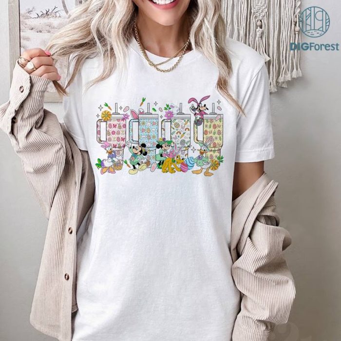 Disney Retro Mickey and Friends Obsessive Cup Disorder Easter PNG | Mickey Minnie Easter Day Shirt Disneyland Easter Bunny Shirt