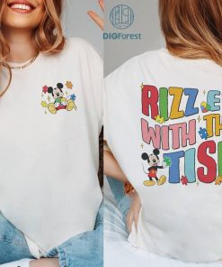 Disney Rizz Em With The Tism Mickey Autism Shirt | Mickey Autism Awareness Shirt | Autism Kids Tshirt | Mom Autism Shirt | Autism Support Shirt