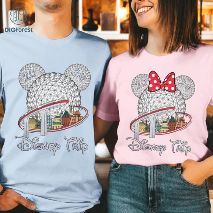 Disneyland Epcot 2024 Bundle, World Traveler Shirt, Custom Disneyland Shirt, Disney Mickey Epcot Shirt, Minnie Epcot Shirt Disneyworld Family Shirt