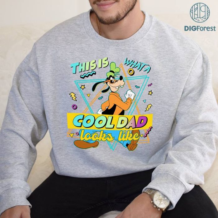 Disney Goofy Dad Retro 90s T-shirt, Disneyland A Goofy Movie Shirt, Father's Day Gift Ideas, Disneyland Family, This Is What A Cool Dad Looks Likes