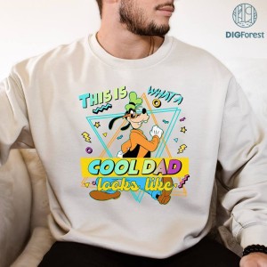 Disney Goofy Dad Retro 90s T-shirt, Disneyland A Goofy Movie Shirt, Father's Day Gift Ideas, Disneyland Family, This Is What A Cool Dad Looks Likes