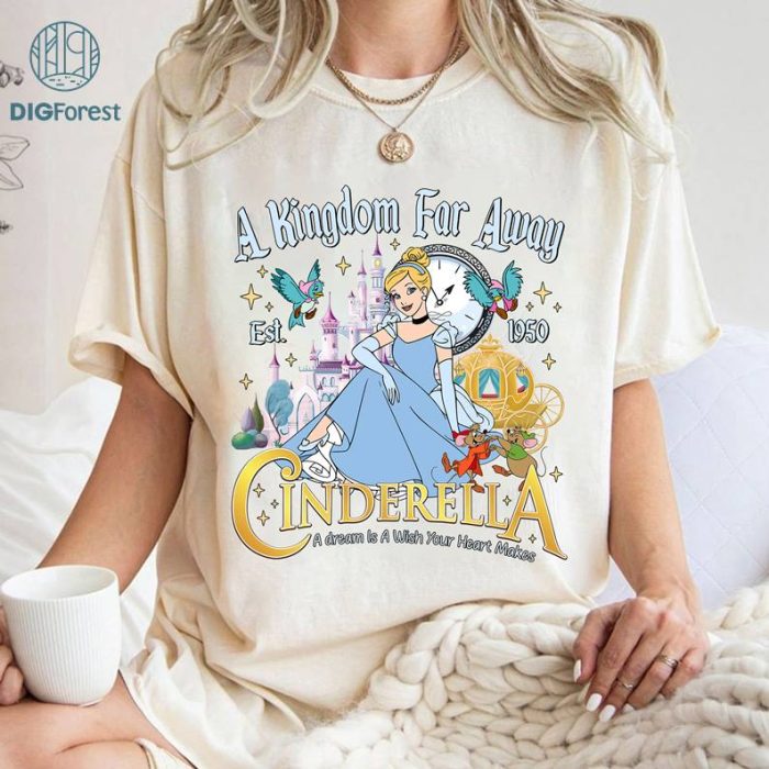 Disney Comfort Colors Disney Cinderella and Co 1950 PNG, Disney Princess Shirt, Disney Cinderella Princess Shirt, Cinderella Shirt Draft