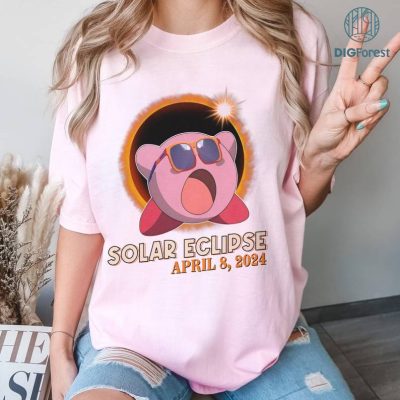 Disney Kirby Total Solar Eclipse PNG, Pink Kirby Shirt, Totality Shirt, Solar Eclipse 2024 Shirt, April 8Th 2024, Moon Astronomy Shirt Disney Kirby Total Solar Eclipse PNG, Pink Kirby Shirt, Totality Shirt, Solar Eclipse 2024 Shirt, April 8Th 2024, Moon Astronomy Shirt