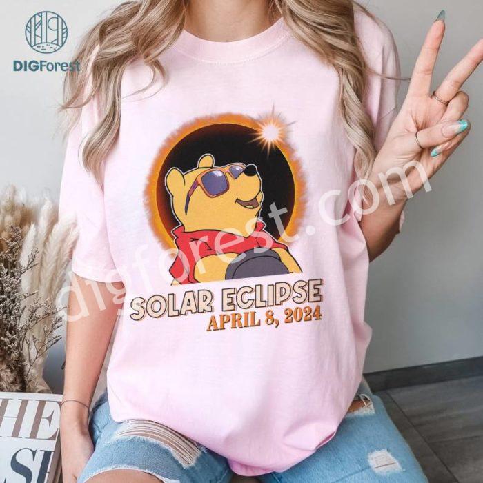 Disney Winnie Pooh Total Solar Eclipse PNG, Winnie the Pooh Shirt, Totality Shirt, Solar Eclipse 2024 Shirt, April 8Th 2024, Moon Astronomy Shirt