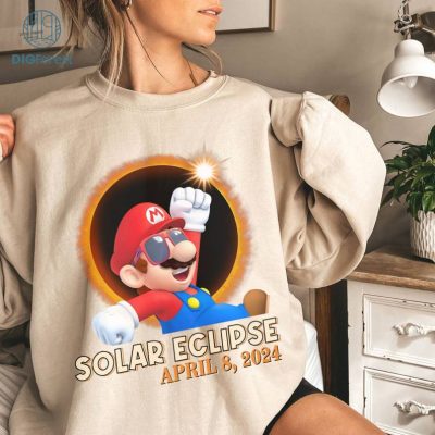Mario Total Solar Eclipse PNG, Super Mario Shirt, Totality Shirt, Solar Eclipse 2024 Shirt, April 8Th 2024, Moon Astronomy Shirt Mario Total Solar Eclipse PNG, Super Mario Shirt, Totality Shirt, Solar Eclipse 2024 Shirt, April 8Th 2024, Moon Astronomy Shirt