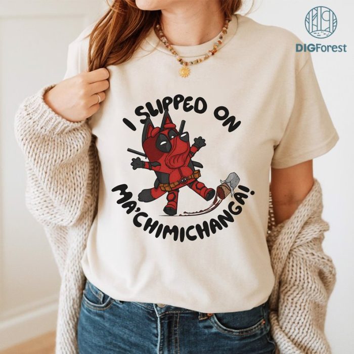 Deadpool Chimichangas Funny Unisex T-Shirt Top, BlueyPool’s Chimichanga Shirt, Digital Download