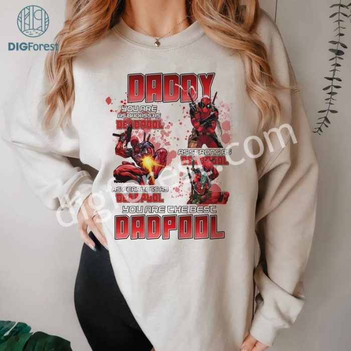 Dadpool Daddy PNG, Father's Day Shirt, Father's Day Gift, Deadpool Daddy Shirt, Superhero Daddy Shirt, Daddy Shirt, Marvel Dad Shirt