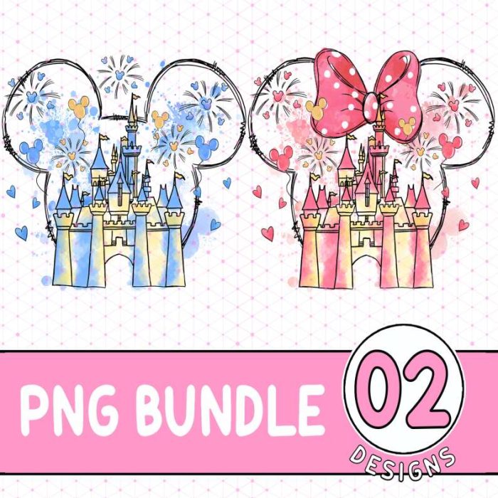 Disney Mickey Minnie Castle Couple Matching Png, Disneyland Castle, Disneyland Vacation 2024, Family Trip Png, Couple Vacation, Digital Download